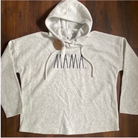 Rae Dunn Tops - Rae Dunn Women’s “Mama” Top Hoodie Sweatshirt Gray New with tags size Large